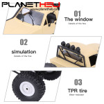 WPL WPL C-14 1/16 RTR 4WD Mini Off-road RC Semi-truck 2.4GHZ RC Toys Models